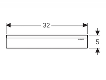 Gratar pentru rigola dus, plastic, crom lucios